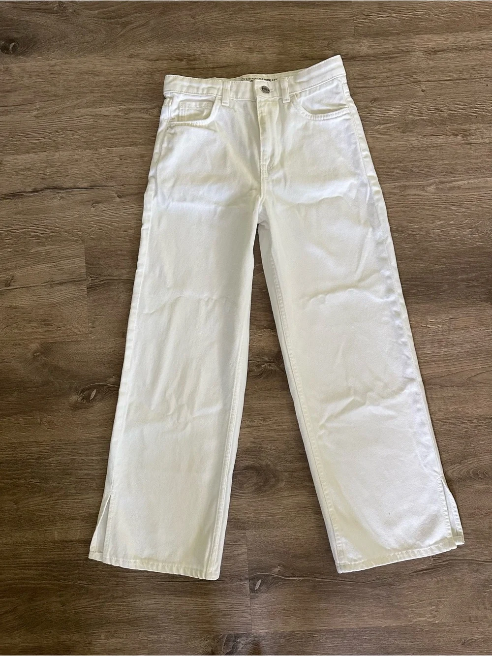 Primark Wide Leg White Jeans